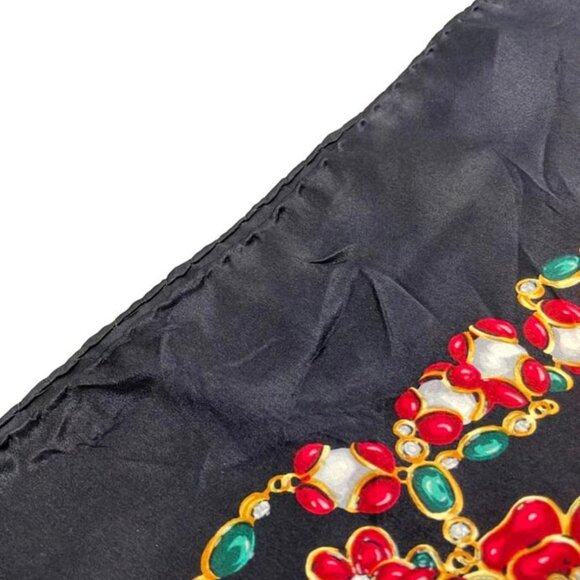 Chanel Scarf Silk Black And Others - Picture 5 of 6